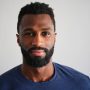 A portrait of a handsome African American man.